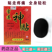 Hundreds Of Grass Hall Snow Lotus God Sticker Joint Waist Disc Neck Shoulder Waist Leg Pain Drop Damage Physiotherapy Cold Compress Patch Black Plaster