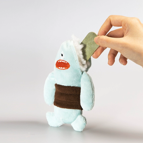 Монстр, мятная плюшевая игрушка, можно грызть, кот