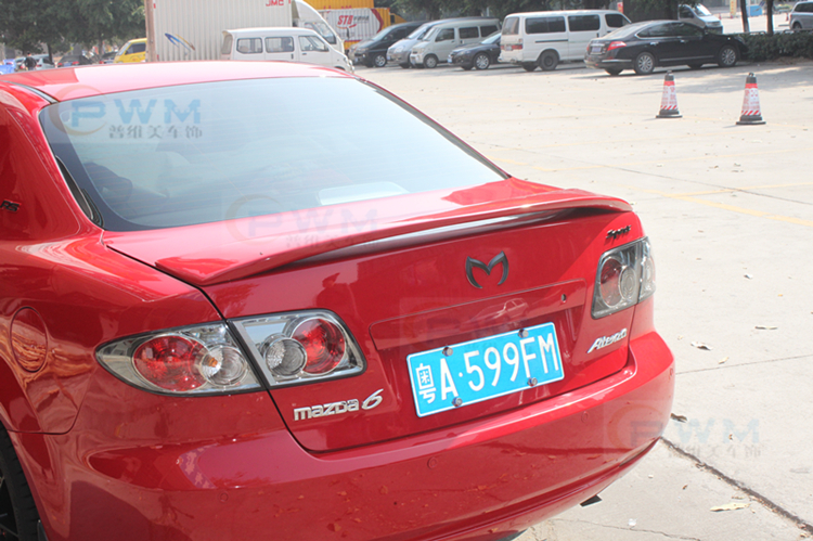 03-15 Mazda 6 cánh đuôi Ma Liuding cánh gió Ngựa 6 đuôi coupe sơn mài đuôi ABS - Sopida trên đuôi lướt gió ertiga 2020