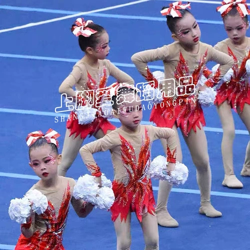 Новая художественная гимнастика униформа детская женская женская тест искусства детского сада в детском саду Kakua Чирлидер.