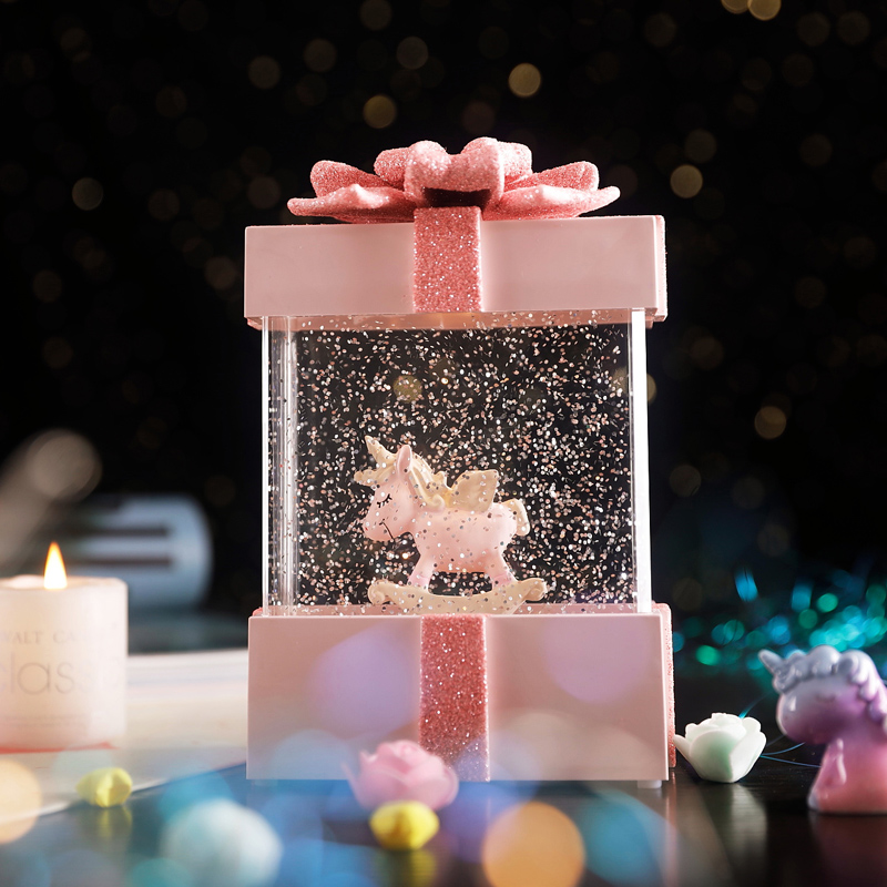 Unicorn cake music box crystal ball music box to send girlfriends girls children girls birthday valentine's day gift