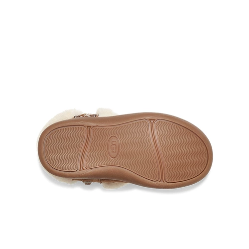 UGG Детские туфли 23 осень и зимняя новая девочка Снежные ботинки с шерстяной молнией 1143659T