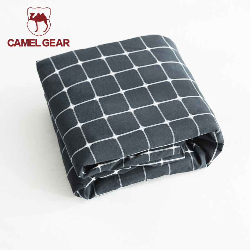 A single bed single for a camel single person.