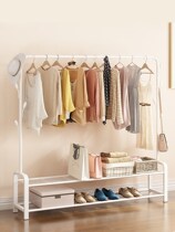 Clothes hanger floor thickening plus coarse home bedroom hanging clothes hanger 2021 New sturdy and durable single-pole clothes hat rack