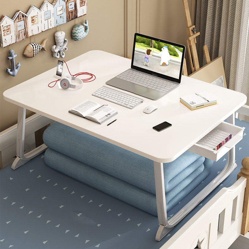 Bed upper table oversized simple bed with small table can fold and write a homework bed to sit at the table with room