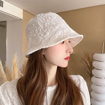 White Fisherman Cap Small Hat Peak Sensual Lady Cap Summer Sunscreen Sunshade Bucket Cap Slim 100 hitch cap