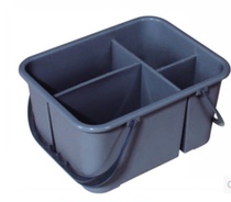 Baiyun AF08407 cleaning Blue hotel property cleaning tools basket portable four grid storage debris cleaning