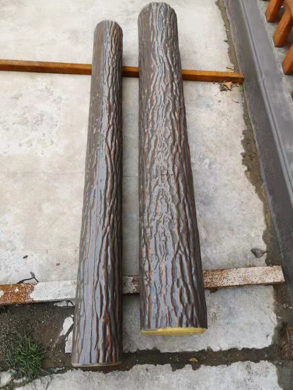 Tree pile mould imitation bark cement concrete pier park railing imitation wood