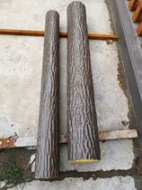 Stump mold imitation bark cement concrete pier park railing abrasive tool imitation wood