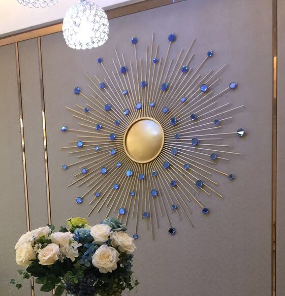 Eurostyle creative iron art wall decoration wall-mounted sunglasses home living room background wall decoration solid wall decoration hanging decoration