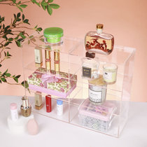 In wind multi-functional acrylic collection rack free combination desktop finishing cup makeup shelf transparent