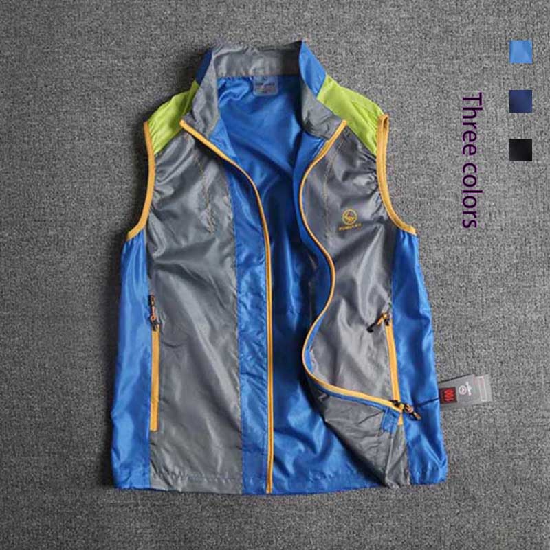 Foreign trade tail single summer new outdoor quick-drying vest men light and breathable sports horse clip riding kan shoulder Korean version of the color