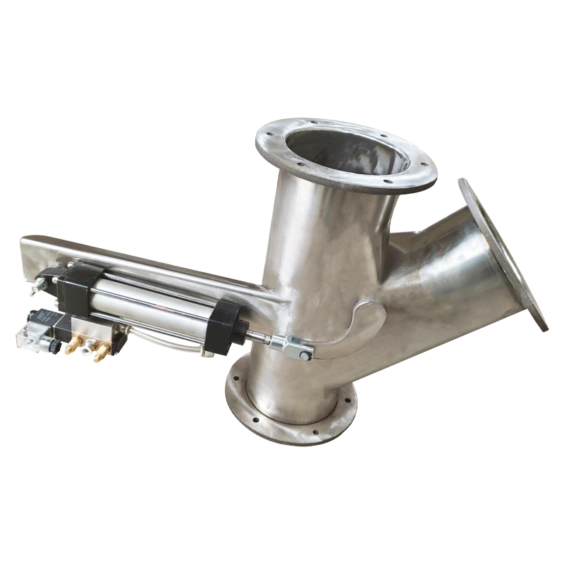Stainless Steel Pneumatic Three-Way Valve Flange Flange Edge Feeding Valve Air Valve Pipe Feeding Valve Electric Stainless Steel Three-Way Stainless Steel Pneumatic Three-Way Valve Flange Flange Edge Feeding Valve Air Valve Pipe Feeding Valve Electric Stainless Steel Three-Way