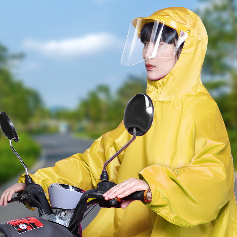 Raincoat battery electric car male and female with mask cloak style single length version full body anti-rainstorm man car separation rain cape