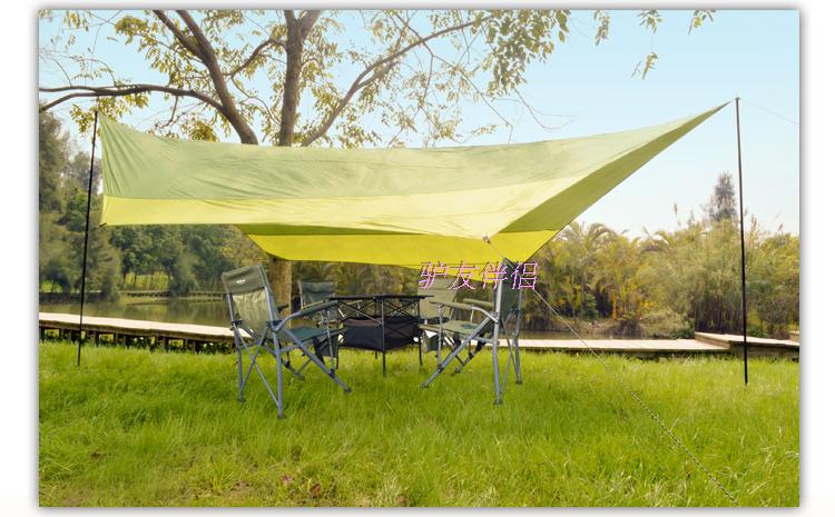 Tán lều bãi biển cắm trại tán pergola ngoài trời lớn gấp ban công mưa mái hiên ánh sáng di động - Lều / mái hiên / phụ kiện lều leu cam trai