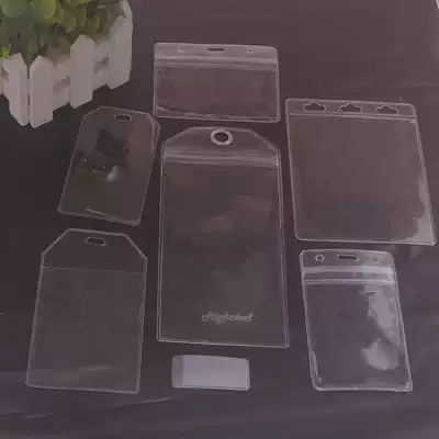 2020 full transparent ID set waterproof bag work permit frosted card set student badge bag travel bag label