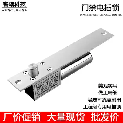 Electric plug lock Access control lock Two-wire electric plug lock Building electronic control lock Single door Double door Concealed embedded glass door Wooden door