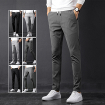 Pants men Korean version of the trend autumn loose straight sports pants mens slim Joker trousers mens small feet casual pants