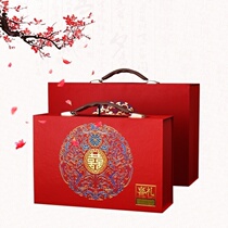 Container Box Gift Box Gift Box Chinese red packaging supplies cash red with pamphlet gold box