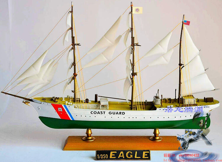 Корабль 西西利lee 01053 1：350 三桅帆船依格/鹰号塑料拼装军舰帆船模型