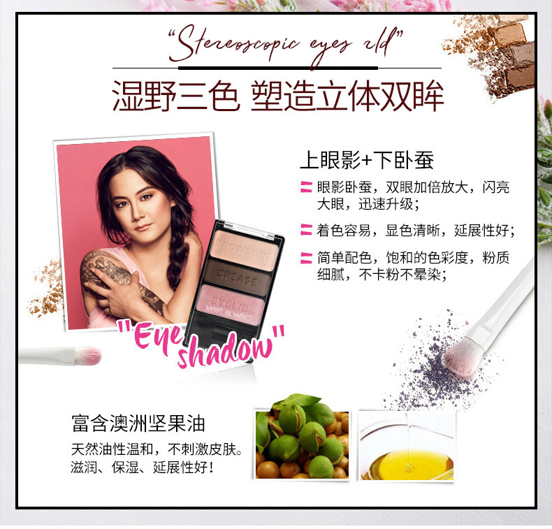 Wet n hoang ướt ướt và hoang dã cho người mới bắt đầu trang điểm bộ ba màu phấn mắt trang điểm trước son bóng kết hợp trang điểm son môi - Bộ trang điểm son môi