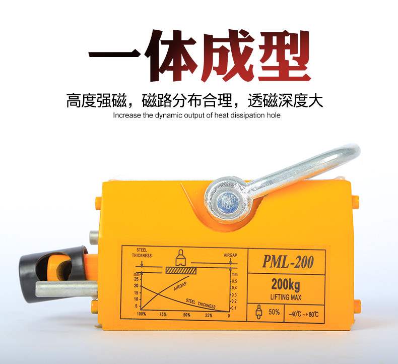 Nâng nam châm vĩnh cửu 1 tấn treo từ tính vĩnh viễn nam châm chuck nam châm nâng điện từ hút cốc - Dụng cụ thủy lực / nâng ròng rọc dây đai