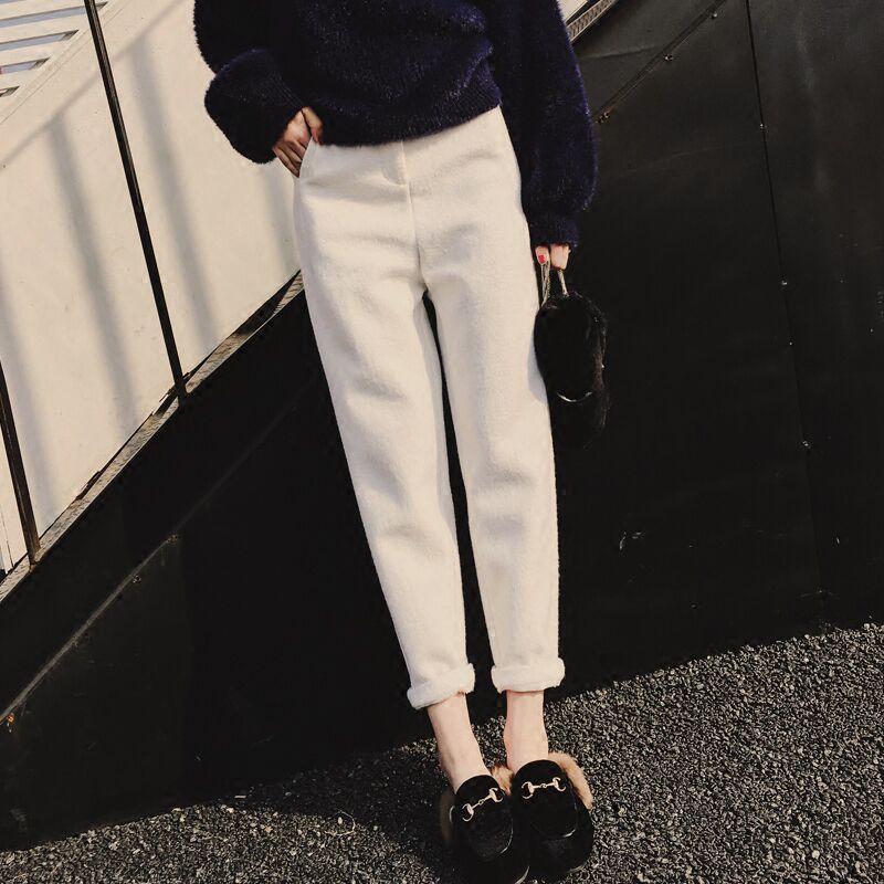 Pregnant Woman Pants Autumn/Winter Outwear Sweatpants Loose Fashion Roperin Pants Winter Thickening Caveat Kharen Pants Autumn Winter Clothing