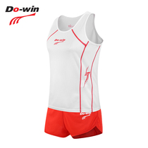 Dorway professional track and field suit suit Womens marathon training race running suit Quick-drying air permeability