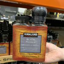 Shanghai costco USA Kirkland Cokland black pepper grain steak seasoning with grinding bottle 357g