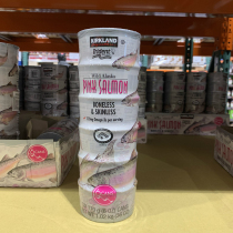Shanghai Costco USA Kirkland Kokland Alasga to Bone Salmon Cans 170g * 6