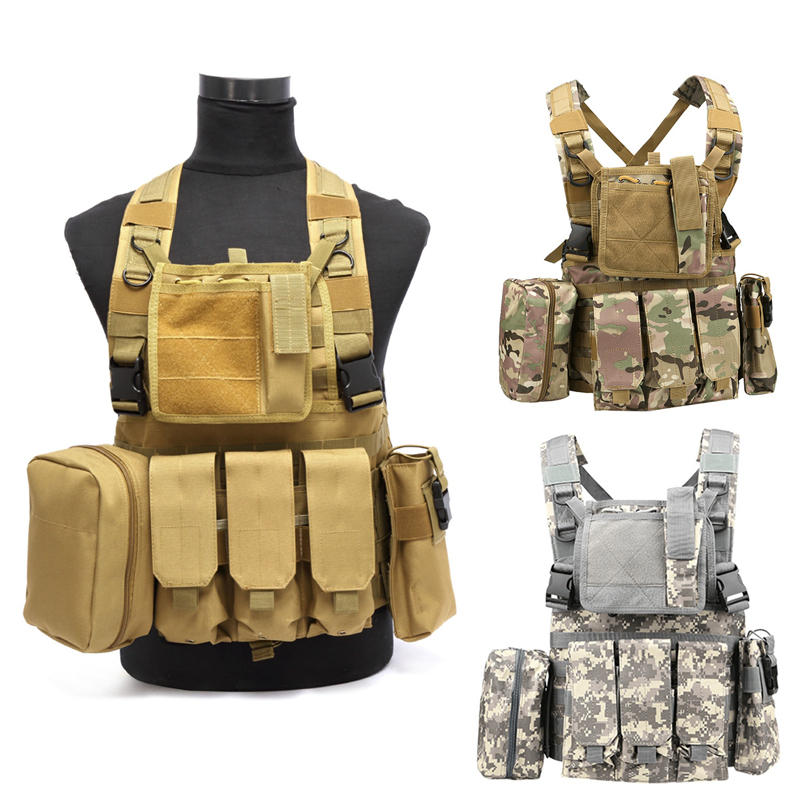 Military fans real CS tactical vest multifunctional accessory bag vest protective vest special forces shooting combat equipment