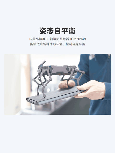 Wavego Pro 12-Degree-Of-Freedom Quadruped Robot Dog Raspberry Pi 5 Open-Source Ai Robot