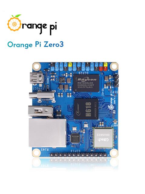 Orangepi Zero3 Development Board with Allwinner H618 Chip, Available in Four Memory Specifications, Microcontroller