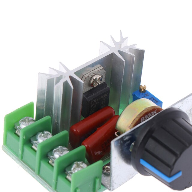 2000W, Imported High-Power Thyristor Electronic Voltage Regulator for Dimming, Speed Control, and Temperature Adjustment, High Reliability Version