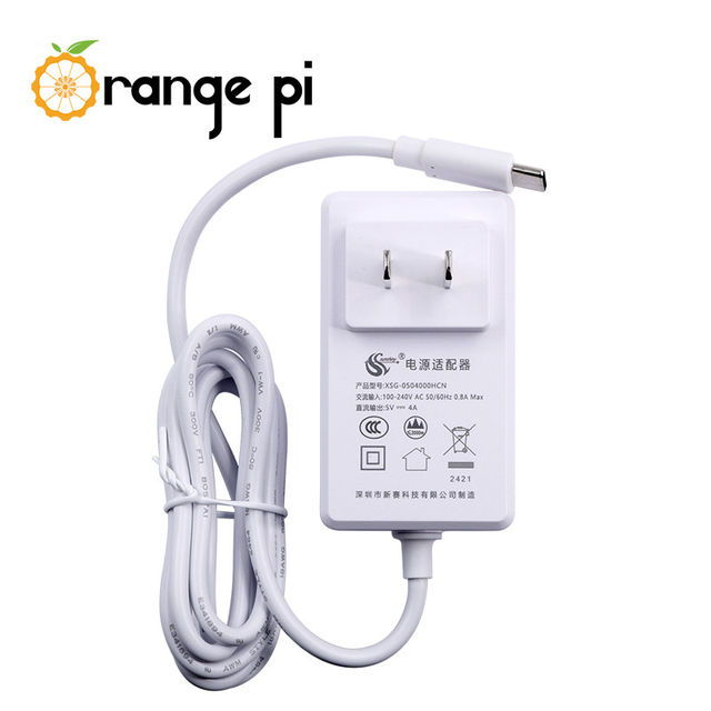 Orange Pi Type-C 5V4A Standard Power Adapter