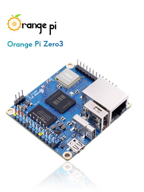 Orangepi Zero3 Development Board with Allwinner H618 Chip, Available in Four Memory Specifications, Microcontroller