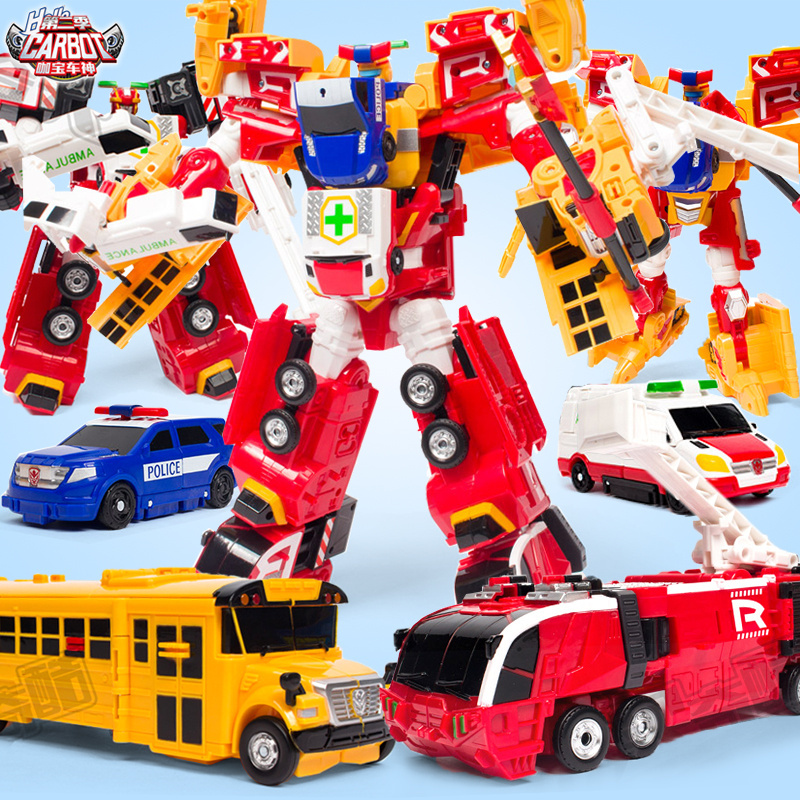 Kabao Car God Invincible Super Guardian Giant Transforming Robot Car Double Rider Defender Warrior Toy Kaahagahta