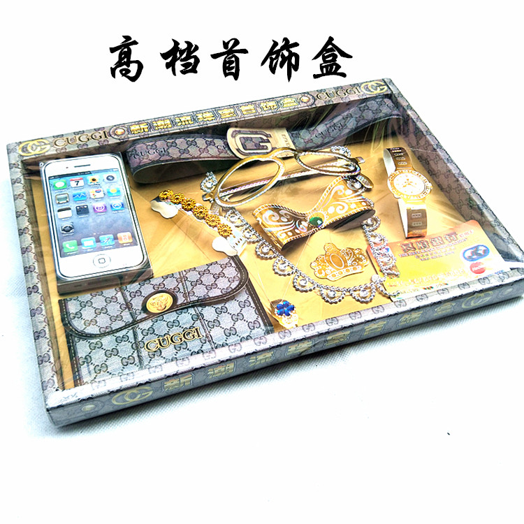 Burning paper jewelry box Ching Ming Festival sacrificial supplies Yuanbao paper tied with gold and silver paper shell folding ancestor paper money coins