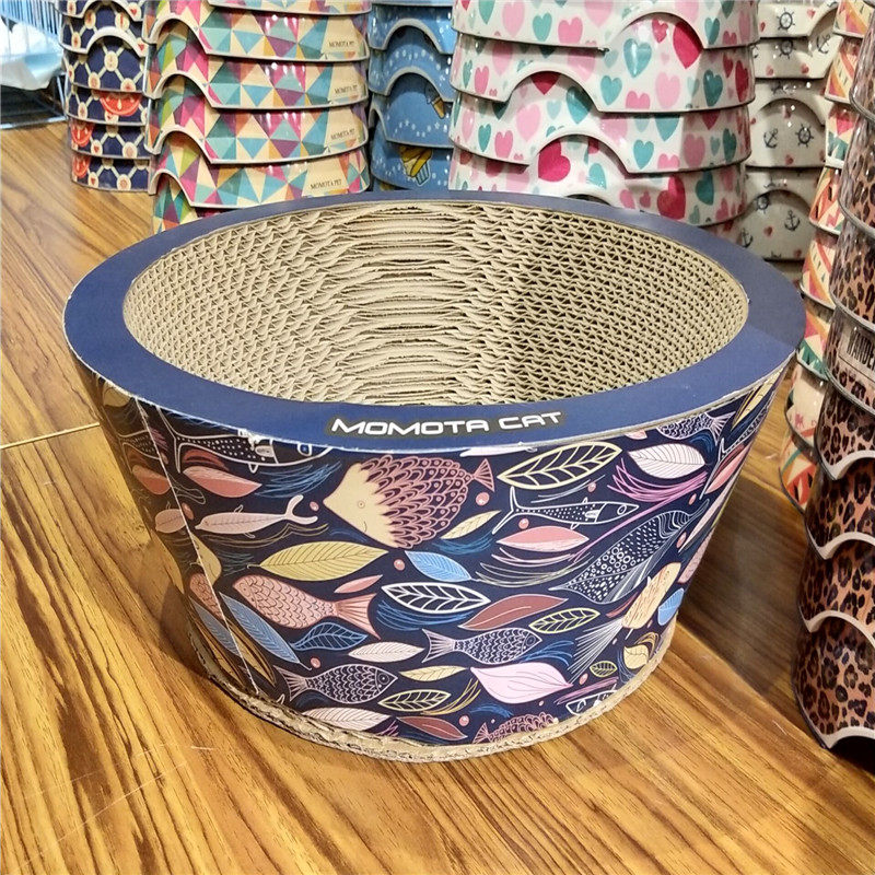 Large pet cat scratching board bowl-shaped large corrugated cat litter cat toy cat corrugated bowl claw grinder cat scratching box