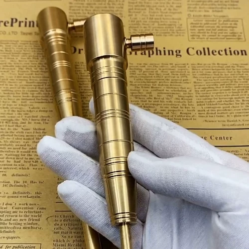 Медная латунная механическая зажигалка ручной работы на керосине