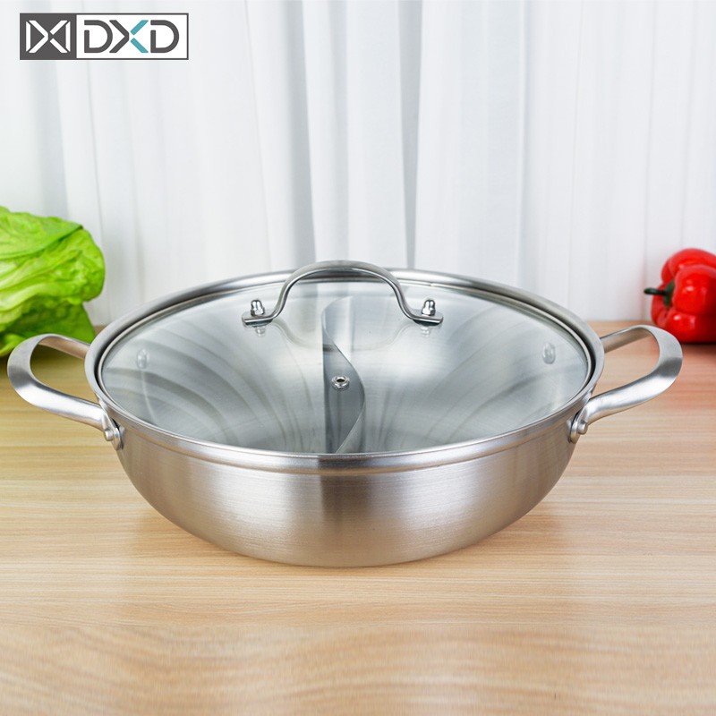 German 304 stainless steel mandarin hot pot boiler with multifunctional household hot pot boiler Thickened Induction Cookware Gas Special