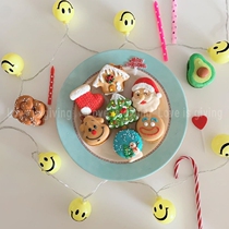 Korean ins Wind cute led smiley face expression decoration lights string room layout photo girl smiling face Light