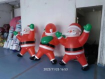 Christmas inflatable window-climbing old man hat inflatable model glowing snowman cartoon custom outdoor hanging decorations beautiful display