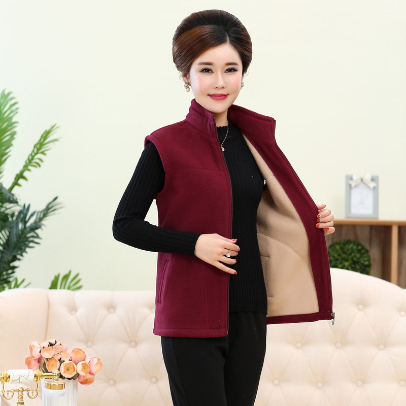 Rocking ấm phụ nữ nhung giáp của vest mùa thu và mẹ chất béo cao cấp mùa đông lấy hấp bên ngoài chiếc áo khoác mặc lớn vai kích thước vết sưng