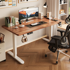 Электрический стол 简约现代电动升降桌实木电竞桌电脑桌办公桌工作台智能书桌学习桌