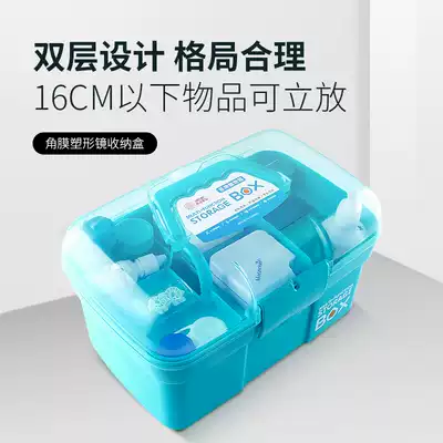 Orthokeratology OK mirror box storage box hard RGP Lens glasses box storage portable finishing box box box