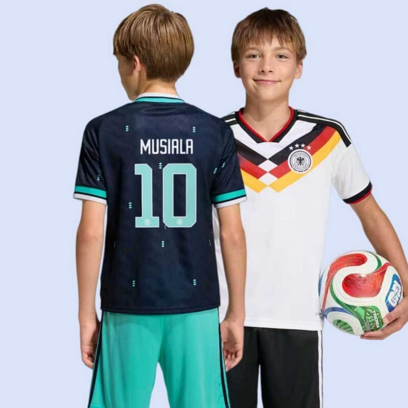 2026 National Team Germany Children's Jersey No. 10 Muschaller No. 17 Weilz Youth Football Uniform 2026 National Team Germany Children's Jersey No. 10 Muschaller No. 17 Weilz Youth Football Uniform