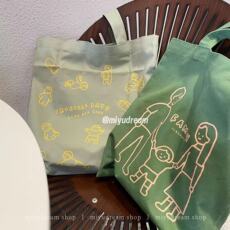 Мода холст 韩国zeroperzero插画帆布袋手提环保袋小清新设购物袋ecobag现货