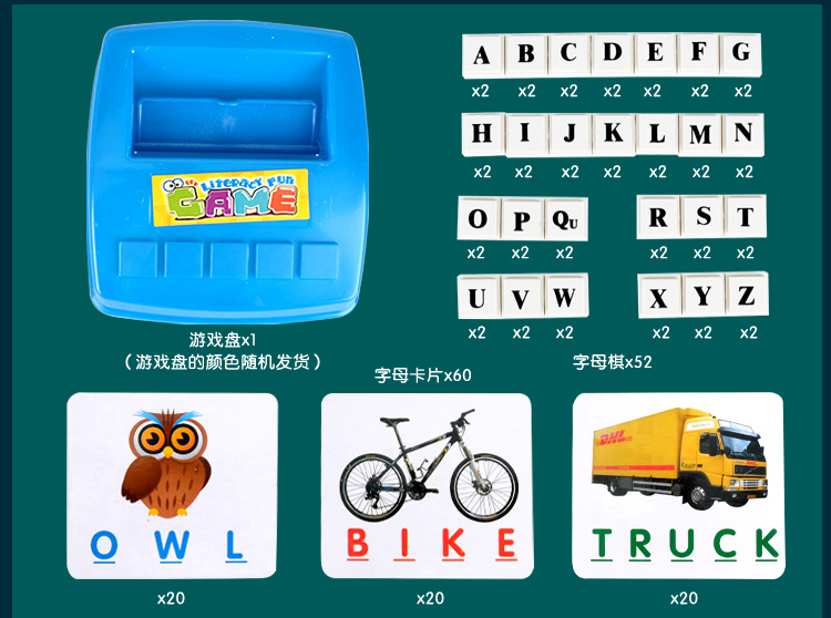 Giáo dục sớm từ thẻ trẻ em đánh vần tiếng Anh tiểu học đánh vần tự nhiên toyphonics trò chơi tiếng Anh - Đồ chơi giáo dục sớm / robot đồ chơi trẻ em thông minh