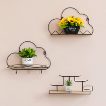 Wall cover ugly decoration wrought iron flower rack hanging wall ornaments ornaments decoration wall sofa back wall hanging wall rack